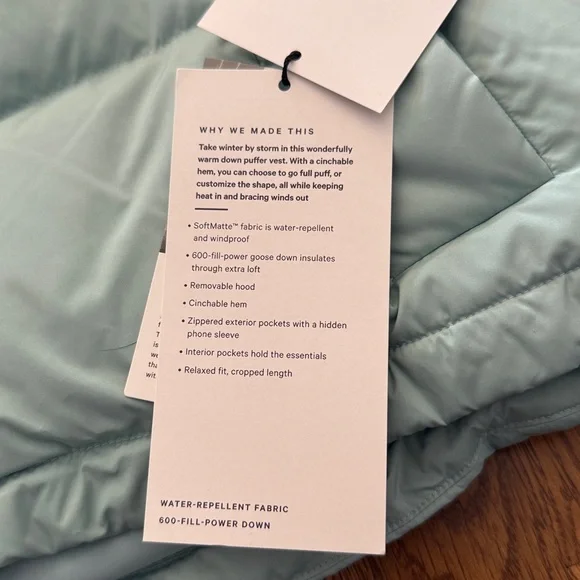 Lululemon Winder Puff Vest - Picture 6 of 6